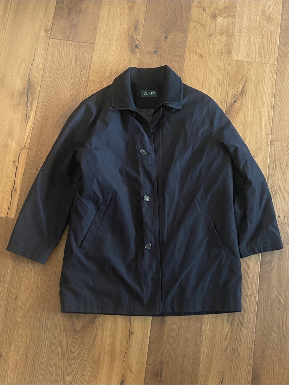 Ralph Lauren Black Car Coat Jacket
